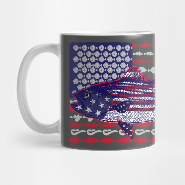 American bass flag by Hook Ink